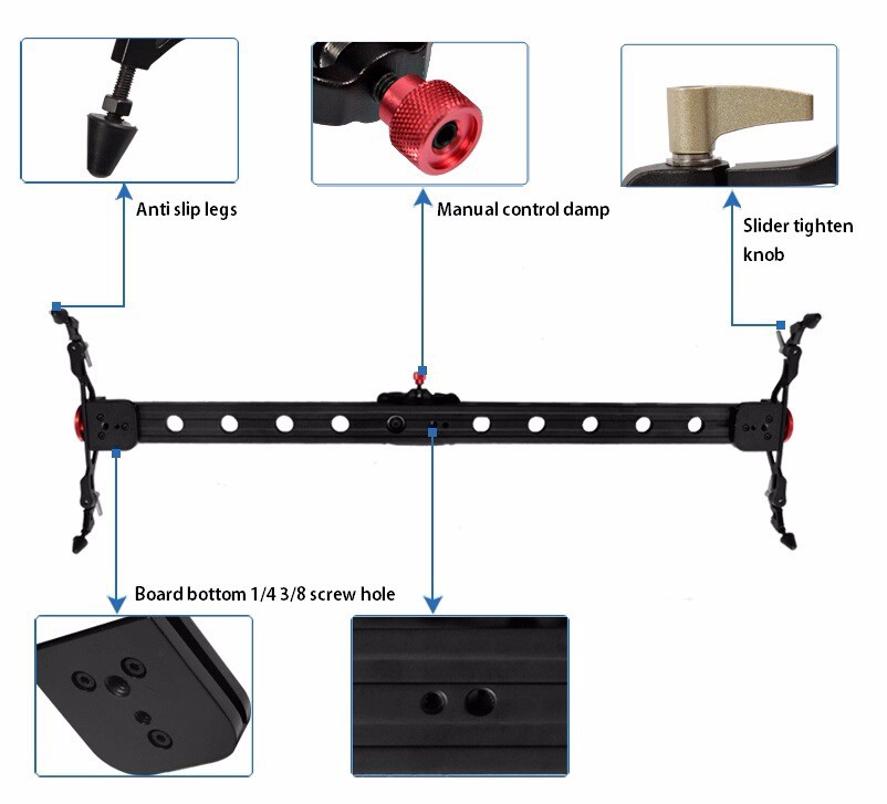 Thanh Dolly Dragon -D02  150cm Slider Rail for Camera and Video